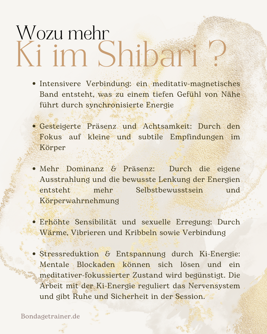 wozu man mehr Ki-Energie im Shibari nutzen kann